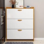 A&0128簡易鞋櫃大容量省空間翻斗鞋櫃超薄鞋架收納櫃入門櫃子