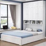 A&1506油壓衣櫃床組合 榻榻米床架 多功能儲物床 大容量衣櫃床櫃一體床架