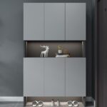 A&1445高身鞋櫃 大容量收納櫃 入門櫃 鞋架 玄關櫃 隔斷櫃 換鞋櫃 靠墻櫃 落地櫃 陽台儲物櫃