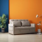 A&1412防污科技佈梳化床 伸縮沙發床 儲物沙發兩座位沙發 乳膠單人位梳化