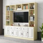 A&1632可訂造尺寸高身電視櫃 實木電視機櫃 落地櫃 客廳大容量收納櫃