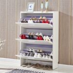 A&0959木製簡約時尚鞋櫃 入門掛架鞋櫃組合落地架換鞋凳衣帽架