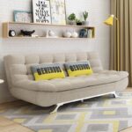 A&0217布藝梳化床 沙發床帶儲物櫃 布藝可拆洗折疊床