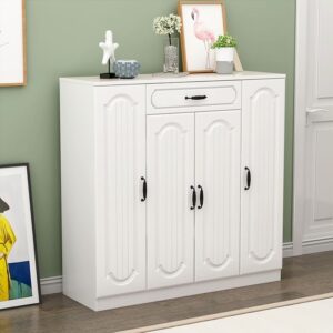 A&0958 木製簡約時尚鞋櫃現代簡約家用門廳櫃大容量多層門口收納鞋櫃