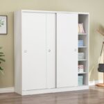 A&0120木製衣櫃 臥室落地收納櫃 儲物櫃 北歐簡約小型衣櫃 成人兒童衣櫥