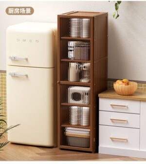 A&1003楠竹書架 落地置物架 收納架 兒童書櫃 多層收納架 多用途置物架 帶門防塵