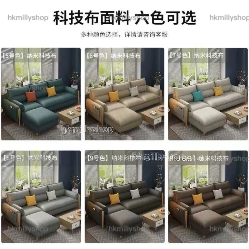 A&1847轉角梳化 L型沙發 布藝梳化 防水防塵科技皮梳化組合 三人位沙發 四人位梳化 - Image 6