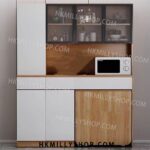 A&0442餐邊櫃餐枱組合櫃 伸縮枱 餐桌  餐枱 摺枱 碗櫃 櫥櫃 多功能飯枱 可折疊收縮