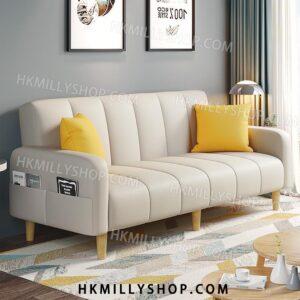 A&0476梳化床 沙發床 科技佈 棉麻布藝梳化床 可折疊沙發床 多功能免洗沙發