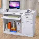 A&1192酒店前台吧檯接待桌收銀台櫃枱公司前台小櫃枱超市收銀桌