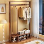 A&0757衣架 全身鏡置物架 衣帽架 掛衣架 試衣鏡 穿衣鏡 落地衣帽櫃