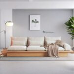 A&1611 實木松木儲物梳化 油壓收納櫃沙發 日式榻榻米沙發 原木梳化 地台梳化 訂製尺寸