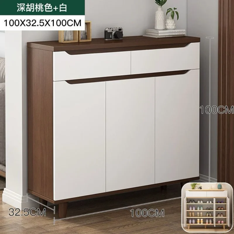 A&08640 全新高身鞋櫃 Shoe cabinet家用門口大容量收納玄關櫃省空間門廳櫃陽台儲物櫃鞋架 衣帽架 屏風櫃 - Image 18