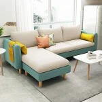 A&0835科技佈免洗梳化 沙發防水防污 pu皮 布藝沙發 雙人位 三人位