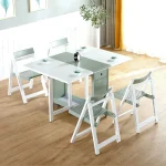 A&0859全新折疊餐桌 餐枱 小戶型家用簡易小型多功能簡約現代伸縮吃飯桌子北歐桌子