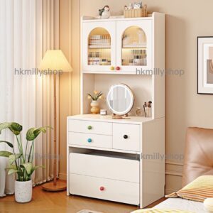 A&1670梳妝台化妝枱床頭櫃化妝桌子椅子組合床頭化妝品收納櫃