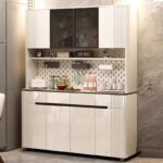 A&1846亮面烤漆餐邊櫃 酒櫃 碗櫃 茶水櫃 廚房儲物櫃 櫥櫃 高身櫃子 廚房操作台