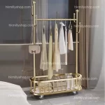 A&5095掛衣架 衣帽架 臥室落地置物架 可移動帶轆 衣服收納架全新包送貨