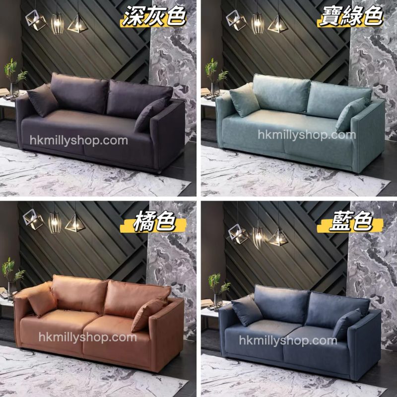 A&5201防污沙發 小戶型梳化 Sofa 科技皮沙發皮質沙發 多顏色選擇 單人位 雙人位 三人位 乳膠坐墊 休閒梳化 辦公室梳化 全新包送貨 - Image 3