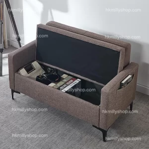 A&0925儲物沙發 雙人梳化 單人梳化sofa 布藝梳化全新包送貨 可收納沙發 雙人位 單人位