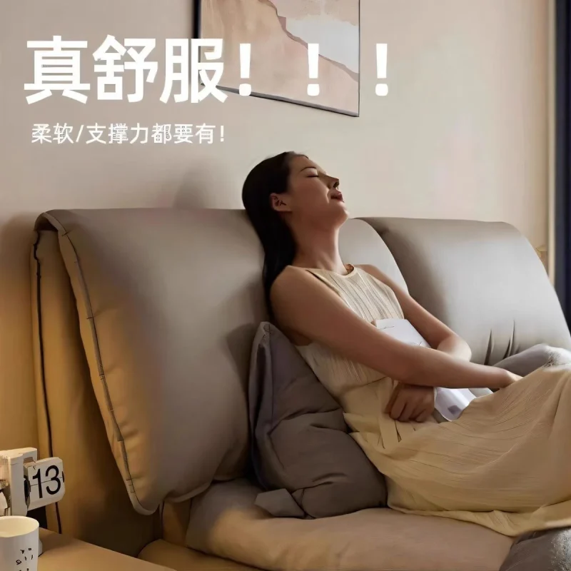 A9004油壓床 奶油風 大象耳朵軟包床 主臥雙人床 家用儲物真皮床 高檔婚床 - Image 6