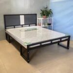 A9620 鐵藝床 落地雙人床 主臥簡約輕奢 宿舍出租房 簡易床鐵架床 加固承重