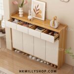 A9026 鞋櫃 鞋架 家用門口收納 入戶玄關櫃 一體靠墻實木櫃 走廊樓道 儲物櫃