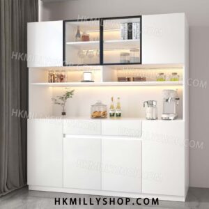 A9031 餐邊櫃 高櫃一體 現代簡約輕奢 客廳餐廳家用 茶水酒櫃 收納儲物櫃