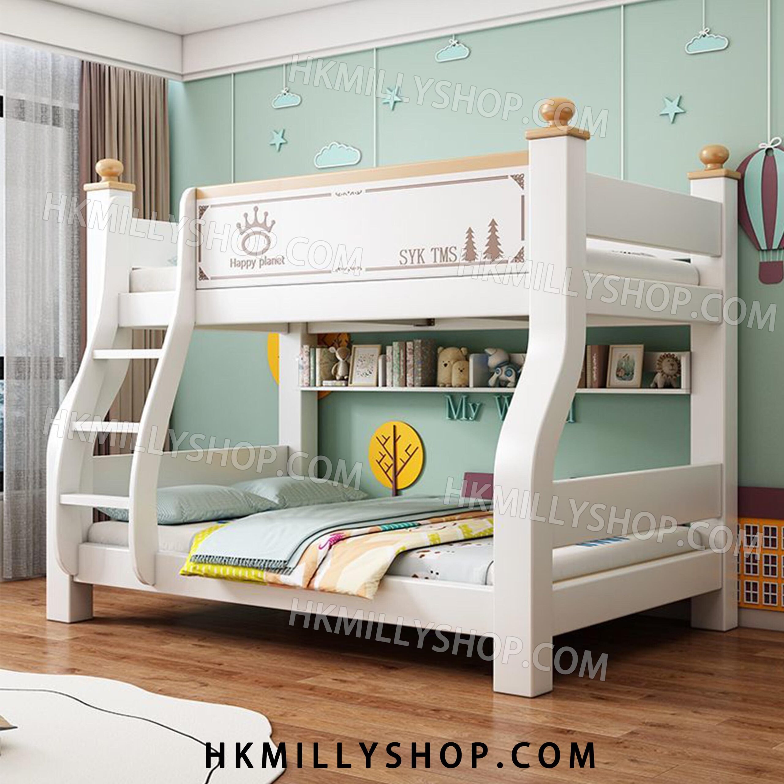 A9032 實木櫻桃木上下床雙層床小戶型兩層多功能子母高低床上下鋪兒童床