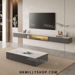 A9039 岩板電視櫃 懸掛式 茶几組合 簡約現代 客廳傢具 高級輕奢 出租房 電視櫃