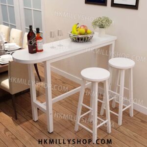 A9045 家用吧臺桌 吧枱椅 吧檯 靠墻餐廳飯店簡易鋼木小 簡約現代 高腳隔斷廚房 多功能吧枱桌