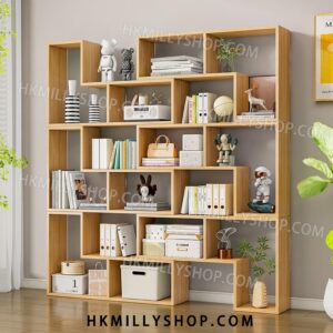 A9052 簡約組合書架 書櫃 創意轉角書架 臥室落地簡易置物架 隔斷展示架