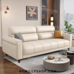 A9057 意式梳化 極簡鋼琴鍵貓抓皮沙發 客廳大小戶型家用直排三四人位梳化 皮藝沙發