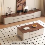 A9063 實木電視櫃 客廳家用圓弧形落地收納儲物櫃 一體電視機櫃子