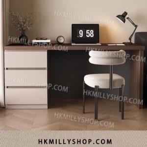 A9065 書桌 書枱 電腦桌 鬥櫃一體 帶抽屜 帶櫃筒 臥室辦公桌 學生學習桌子 台式梳妝枱