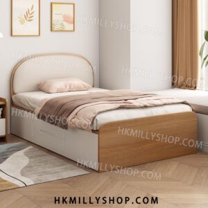 A9077 小戶型單人床架 雙人床架 高箱床 儲物床架 簡約單人臥室收納 抽屜床 櫃筒床