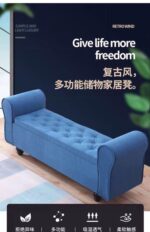 A&0991床尾儲物梳化商場門店休息長條凳子