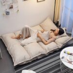 A&0802懶人沙發床榻榻米日式梳化床布藝梳化