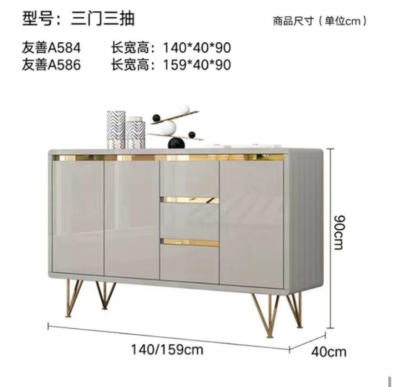 A&0089北歐輕奢餐邊櫃 多功能儲物櫃 - Image 9