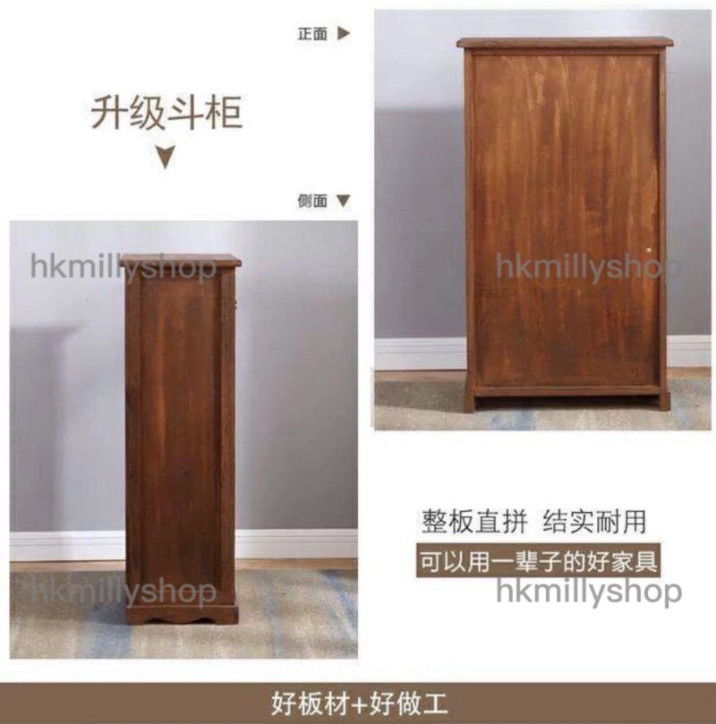 A&0210免安裝床頭櫃 實木抽屜櫃 櫃桶 五斗櫃 六斗櫃 七斗櫃 八斗櫃 - Image 6