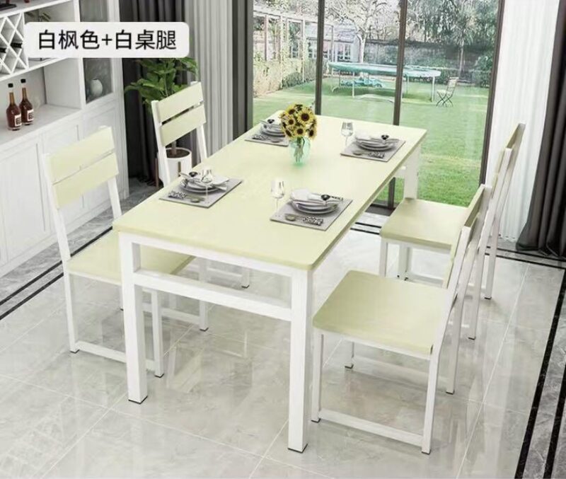 A&0367餐桌椅組合 4人6人長方形食飯枱 - Image 7