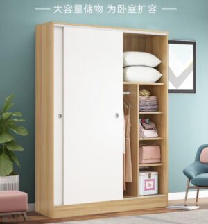 A&0375趟門衣櫃 推拉門衣櫃 臥室收納櫃包送貨