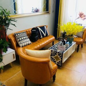 A&0384歐式沙發椅 美式梳化 門店服裝店休息椅 復古辦公室sofa