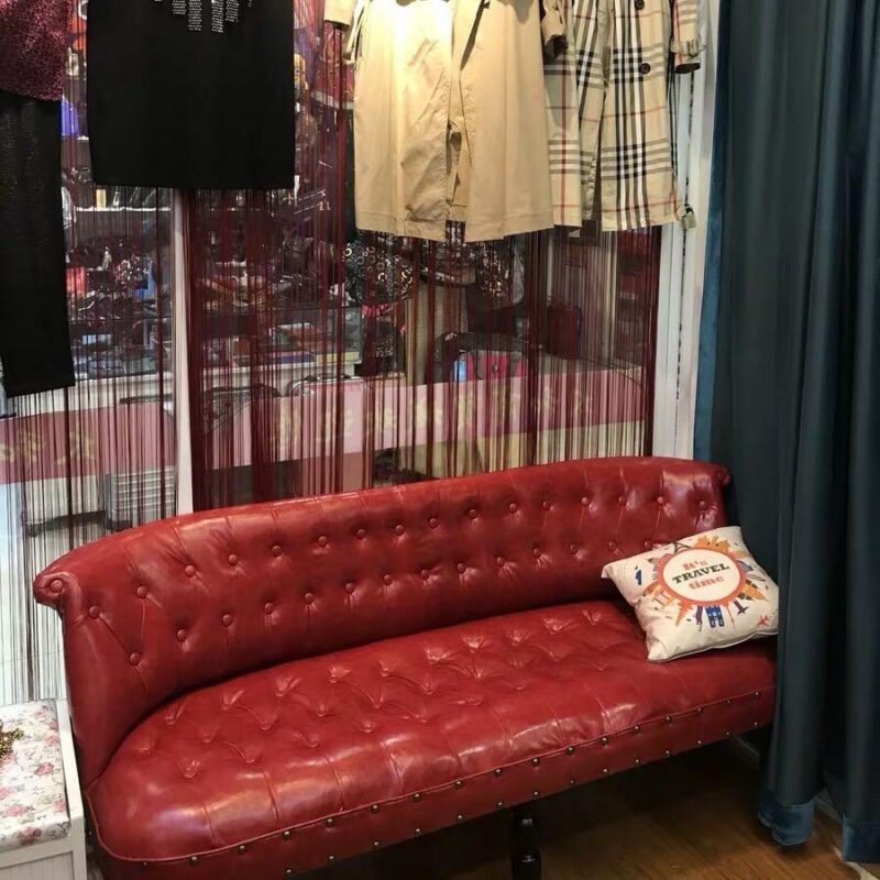 A&0384歐式沙發椅 美式梳化 門店服裝店休息椅 復古辦公室sofa - Image 3