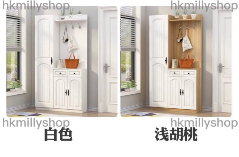 A&0436鞋櫃 鏡櫃 入門櫃 玄關櫃 衣帽櫃 屏風櫃 展示櫃 高身鞋櫃 鞋架 試衣鏡 試衣櫃 隔斷櫃 門廳櫃 掛衣架 - Image 6