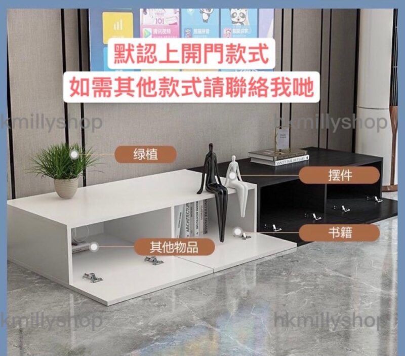 A&0459訂製電視櫃 多種款式 客廳落地收納櫃 地台 地櫃 儲物櫃 創意電視機櫃 - Image 8