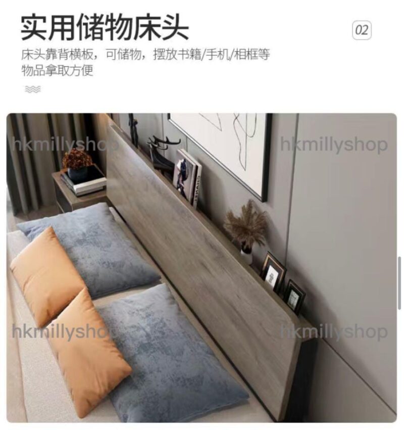 A&0540實木床雙人床單人床床架全新包送貨白色床架超強承重 - Image 6