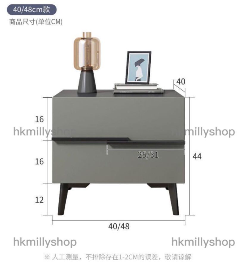 A&0574床頭櫃 房間儲物櫃 收納櫃 櫃桶 抽屜櫃 極簡床邊櫃 小型輕奢高級儲物櫃 意式風格全新包送貨 - Image 11
