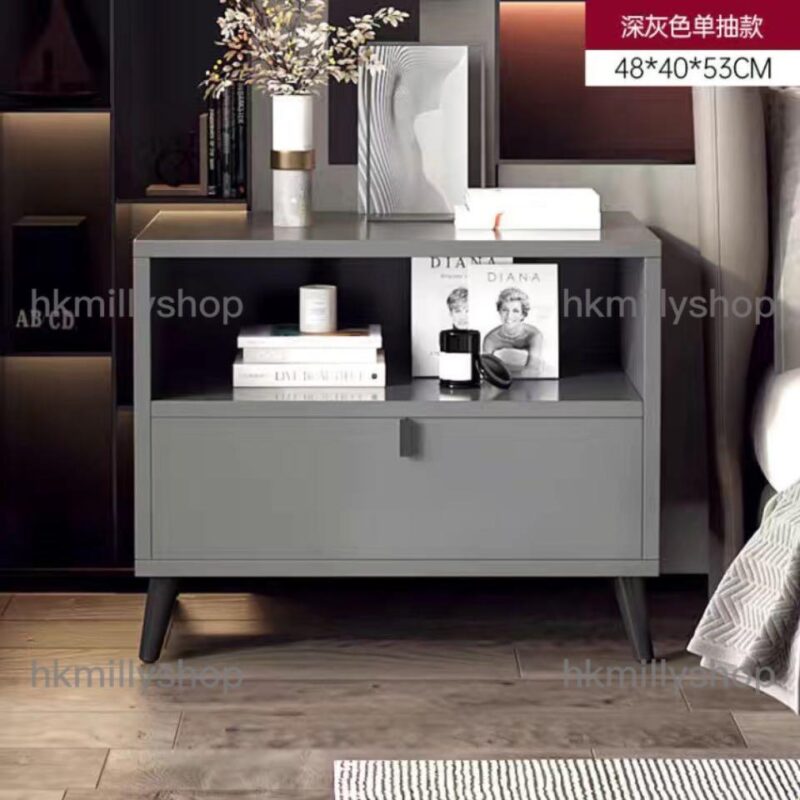 A&0575床頭櫃 房間儲物櫃 收納櫃 櫃桶 抽屜櫃 極簡床邊櫃 小型輕奢高級儲物櫃 意式風格全新包送貨 - Image 7