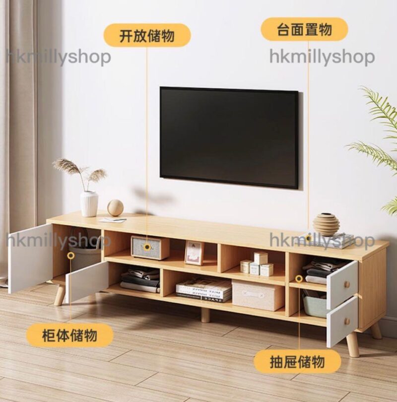 A&0581電視櫃 矮款 加高款 多顏色選擇 地櫃 客廳收納櫃 儲物櫃 TV櫃 電視機櫃全新包送貨TV cabinet - Image 4